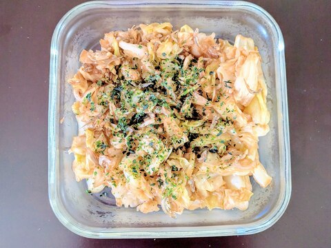 キャベツとちりめんじゃこのソース炒め